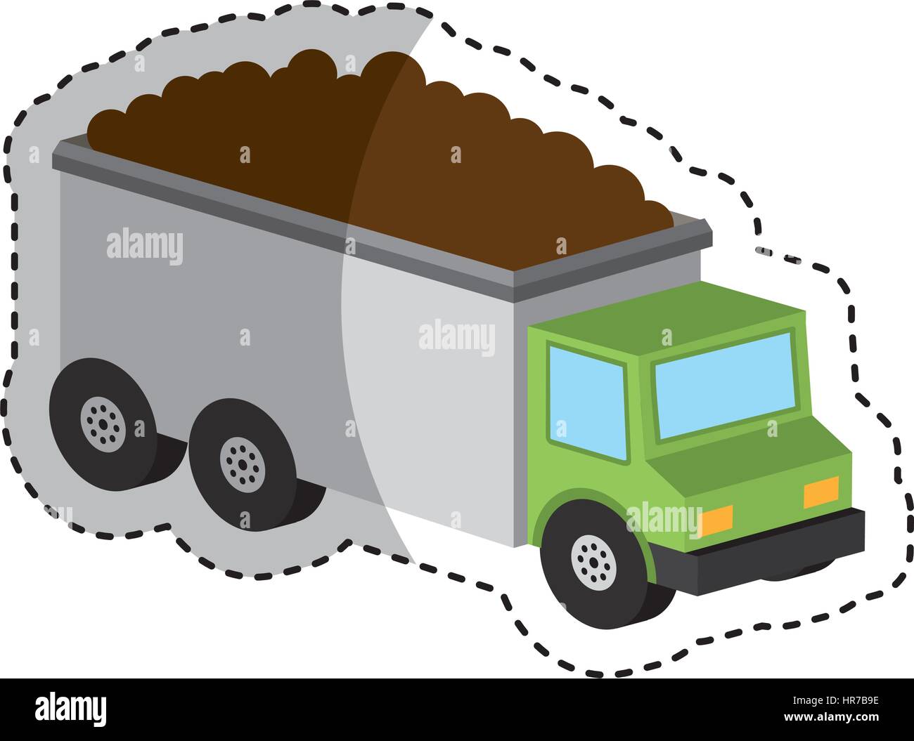 truck vehicle isometric icon Stock Vector Image & Art - Alamy