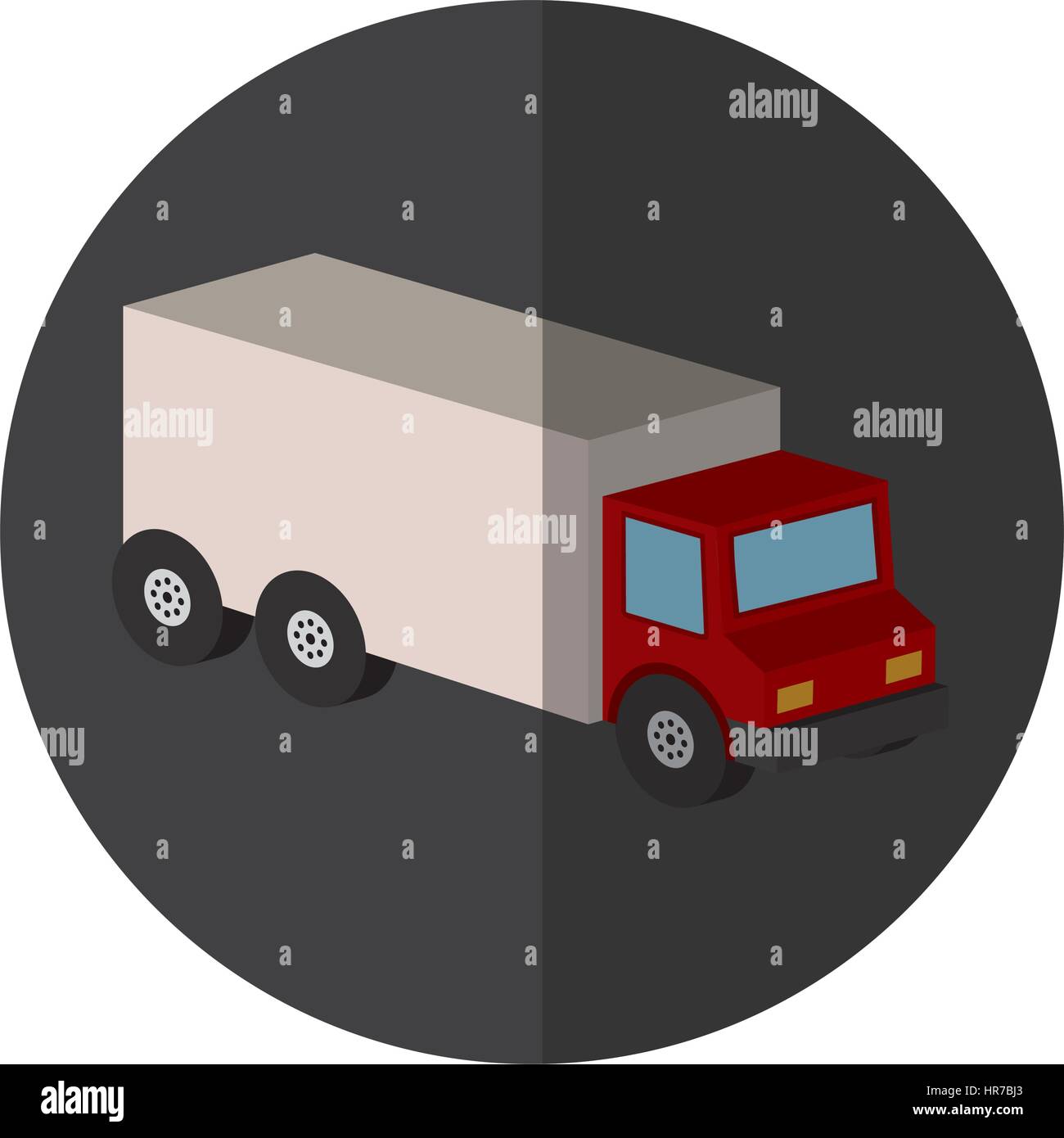 truck vehicle isometric icon Stock Vector Image & Art - Alamy