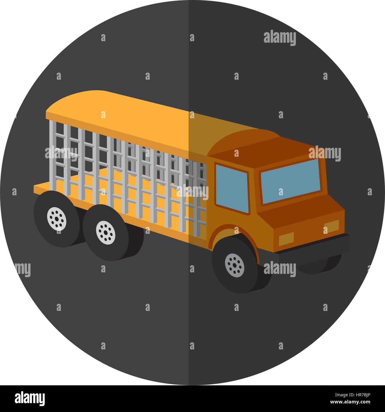 truck vehicle isometric icon Stock Vector Image & Art - Alamy