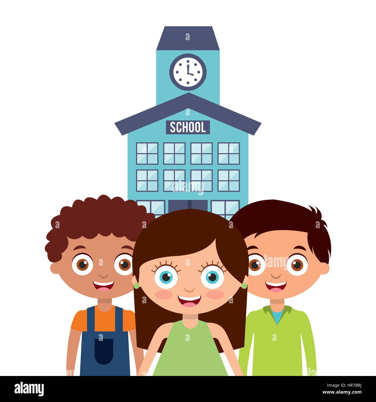 Students back to school Stock Vector