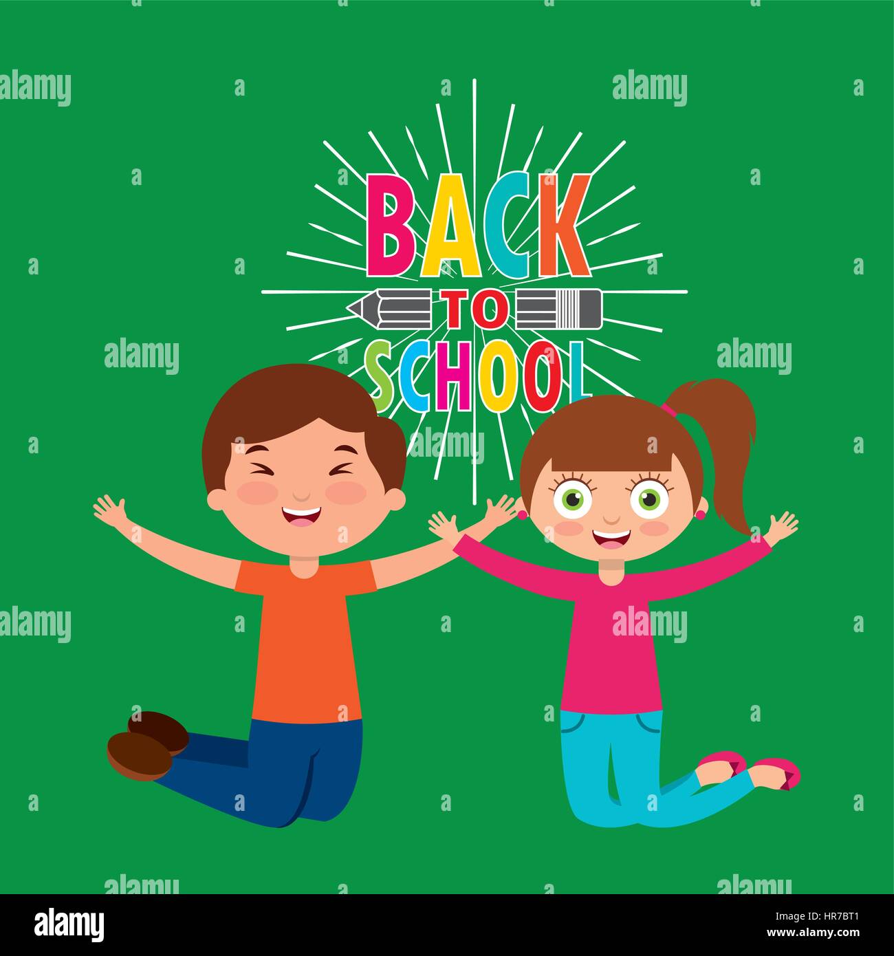 Students back to school Stock Vector Image & Art - Alamy