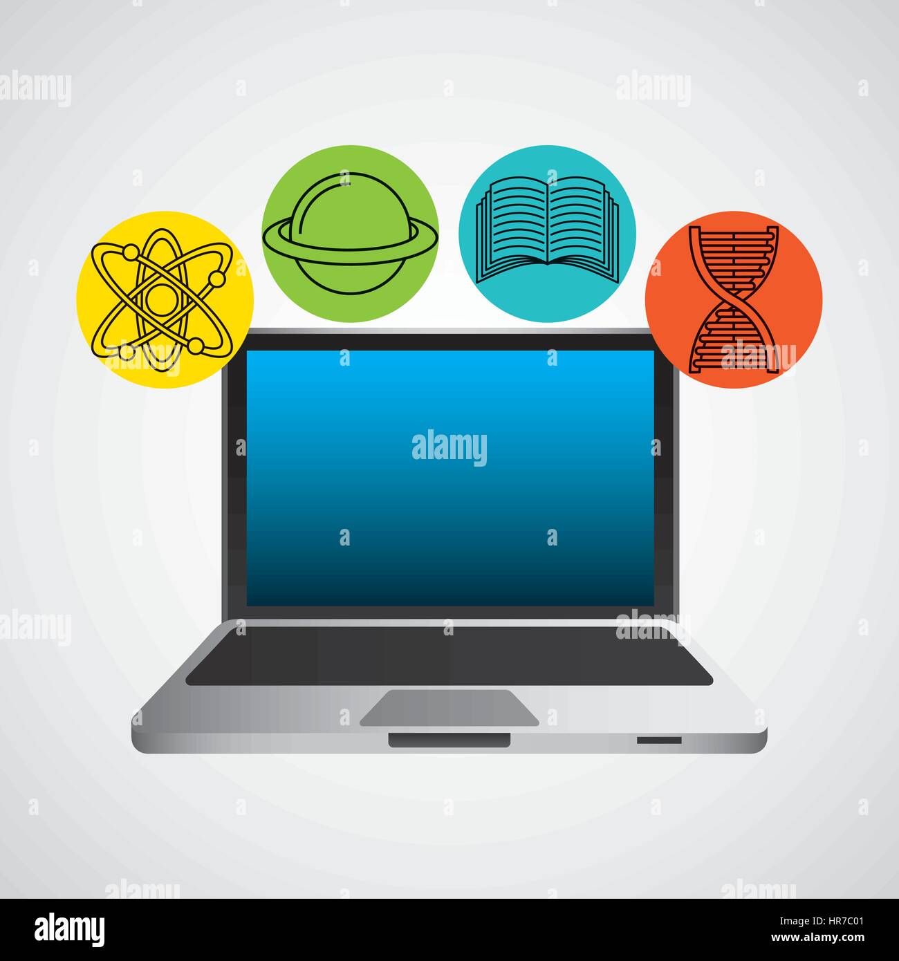 education online concept icon Stock Vector Image & Art - Alamy