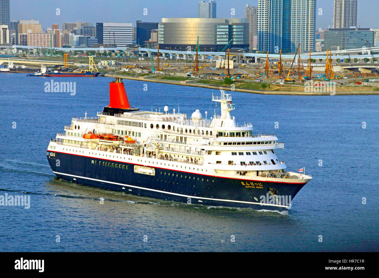 Cruise Ship Nippon Maru sailing Tokyo Bay Japan Stock Photo Alamy