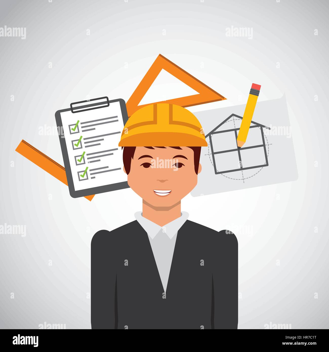 Construction professional avatar character Stock Vector Image & Art - Alamy