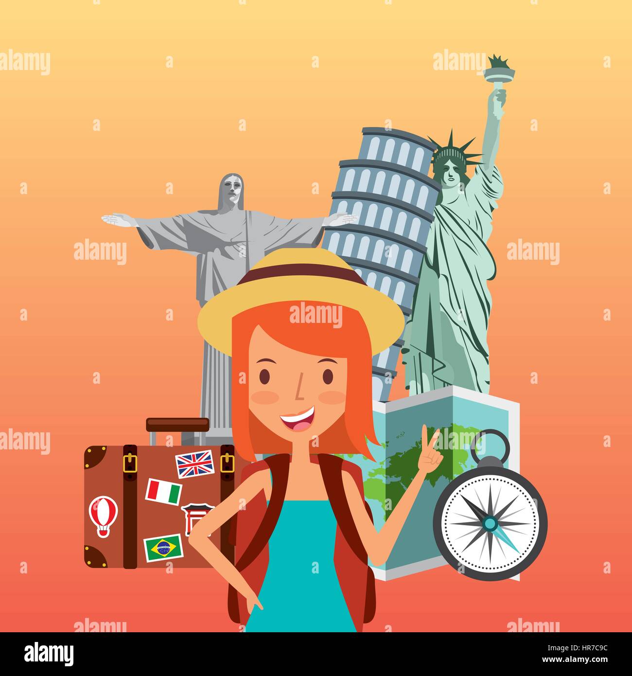 Statue female funny Stock Vector Images - Alamy
