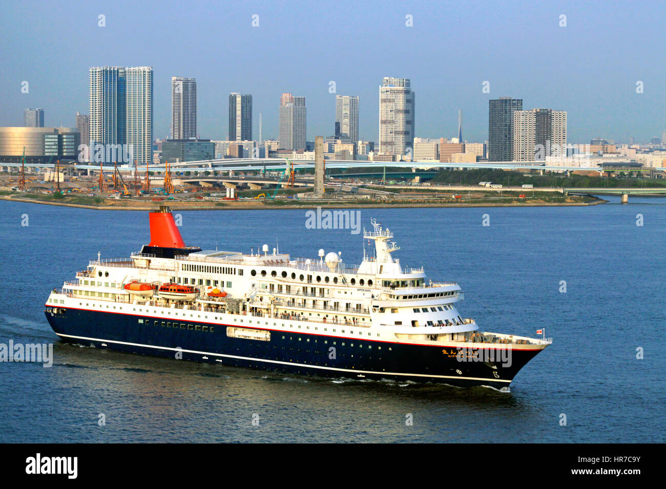 Cruise Ship Nippon Maru sailing Tokyo Bay Japan Stock Photo Alamy
