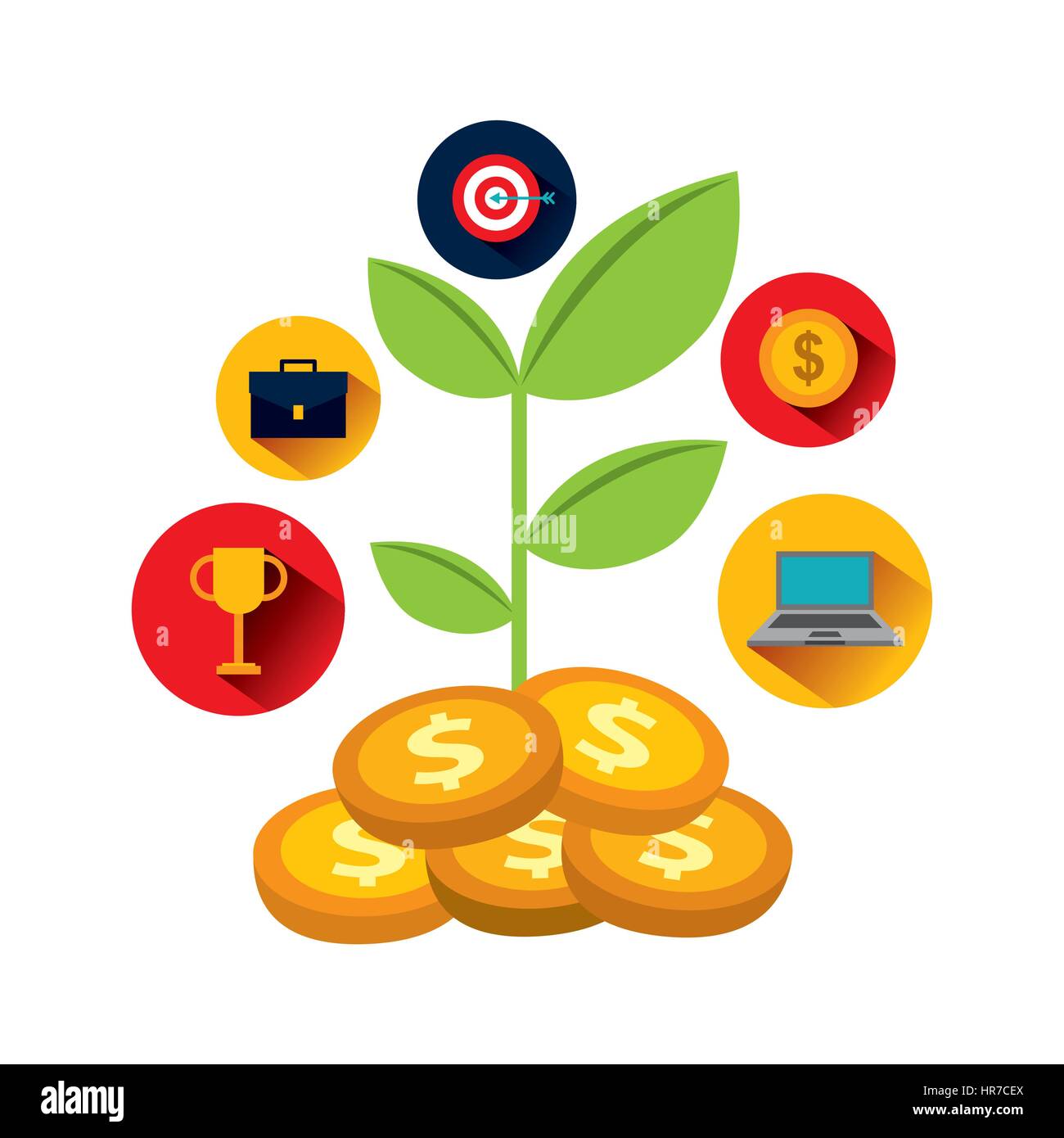 business startup concept icons Stock Vector Image & Art - Alamy