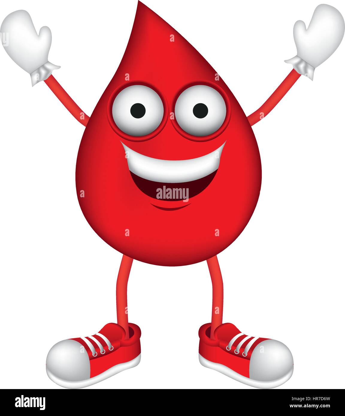 red sticker drop happy icon Stock Vector Image & Art - Alamy