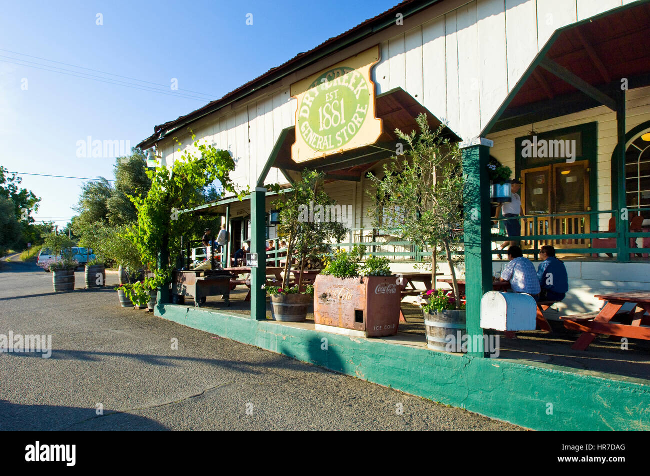 Dry Creek General Store in  Healdsburg, Sonoma Valley California. Stock Photo