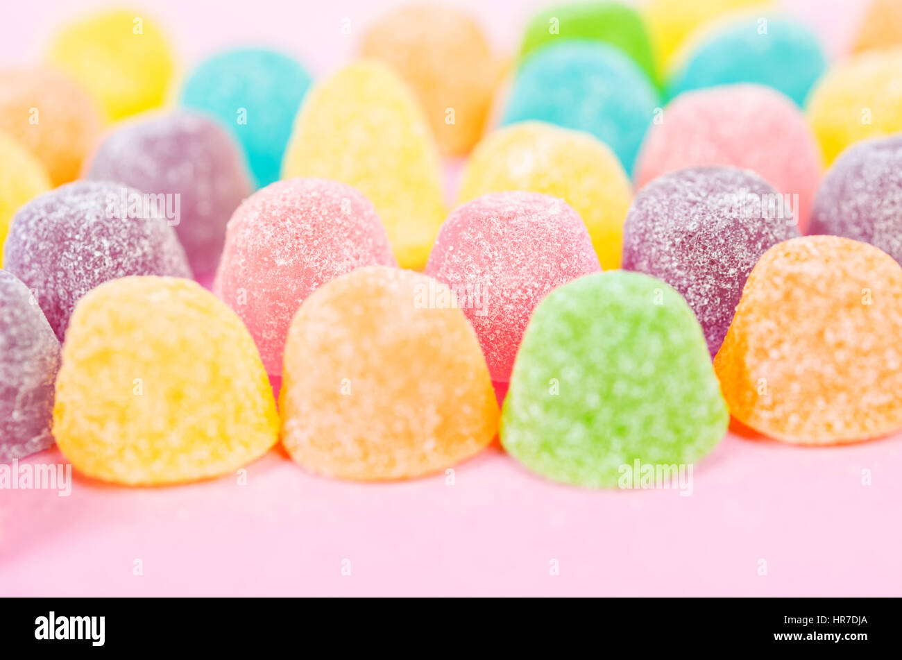 Sweet jelly sugar candy background Stock Photo - Alamy