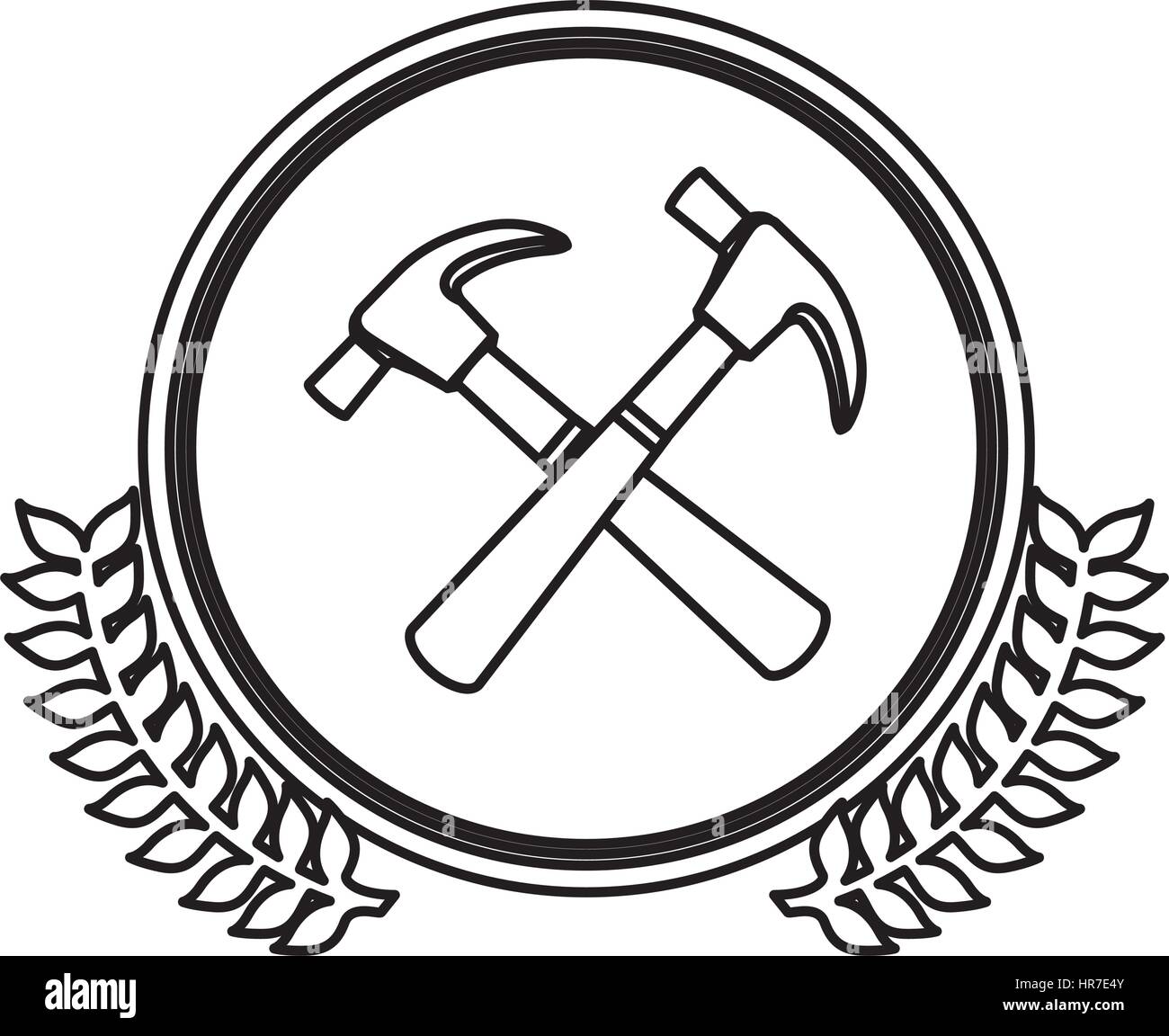 figure symbol hammers icon stock Stock Vector Image & Art Alamy