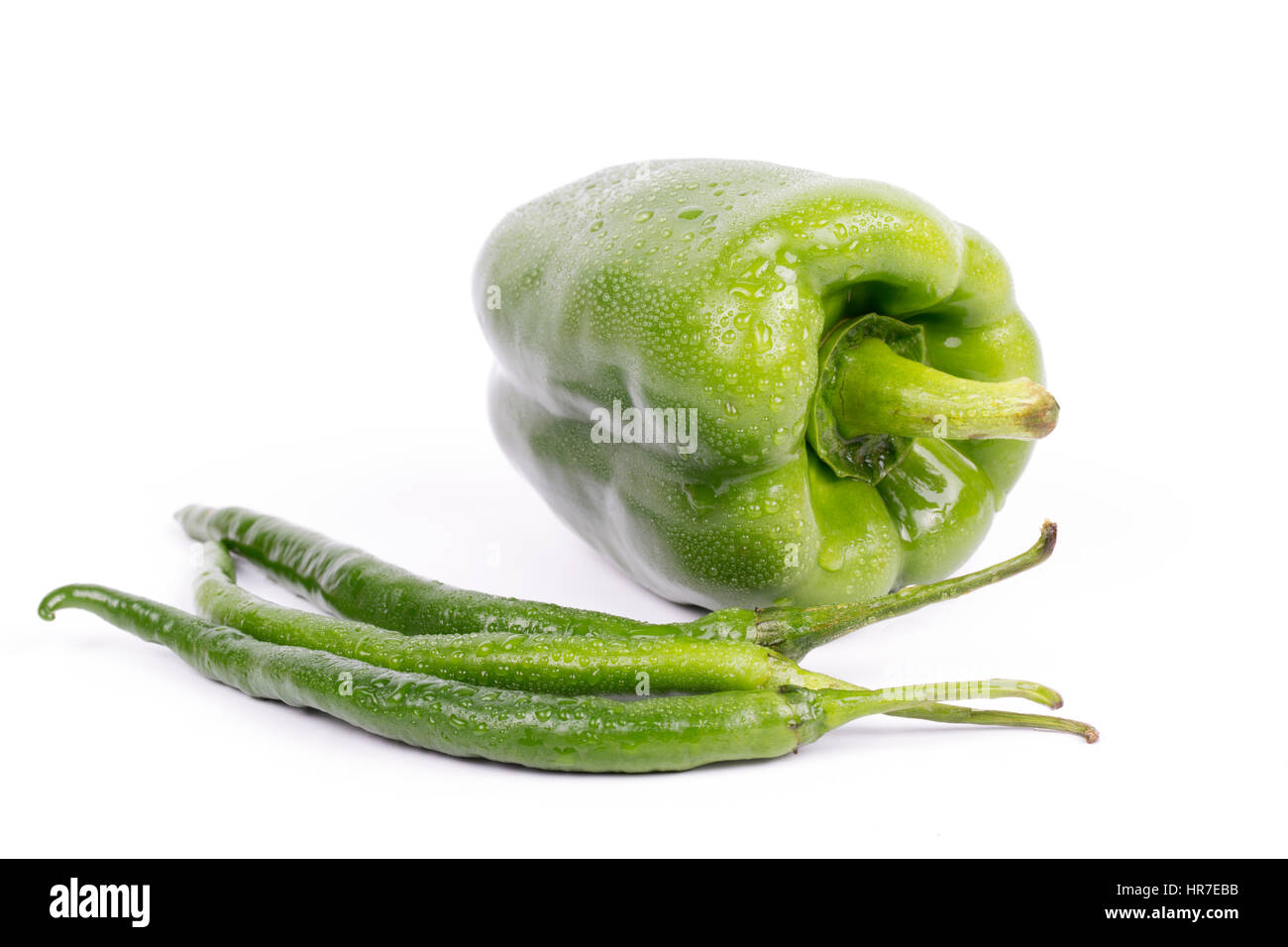 Fresh green peppers hi-res stock photography and images - Alamy
