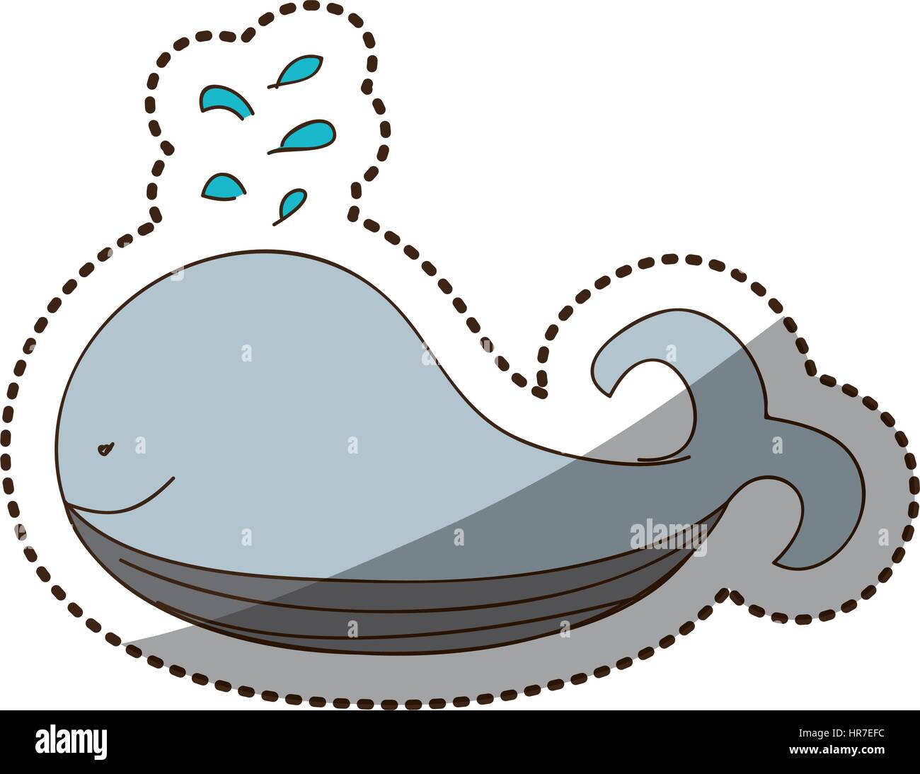color whale icon stock Stock Vector