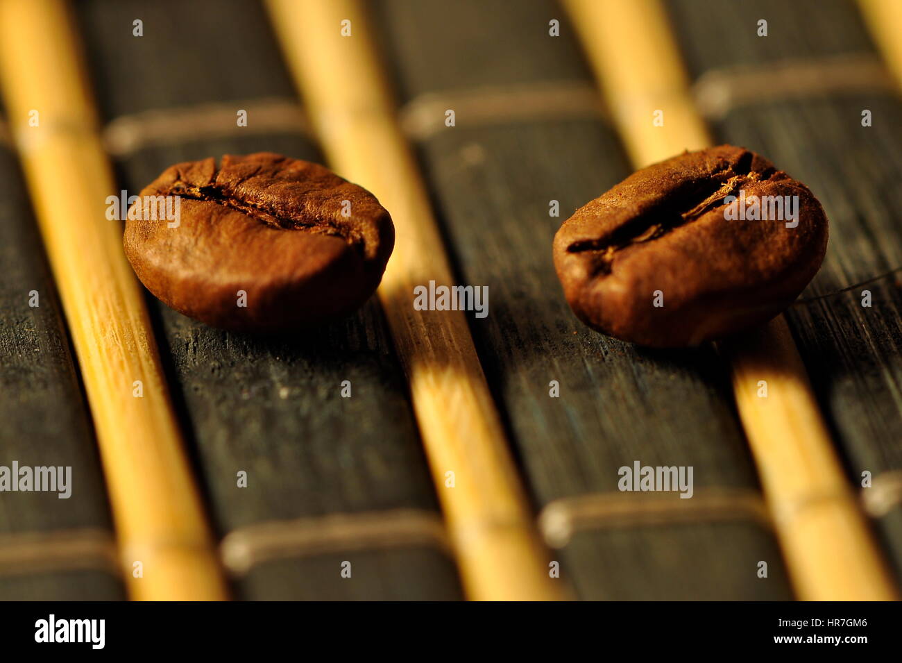 Coffee beans macro photography Stock Photo - Alamy