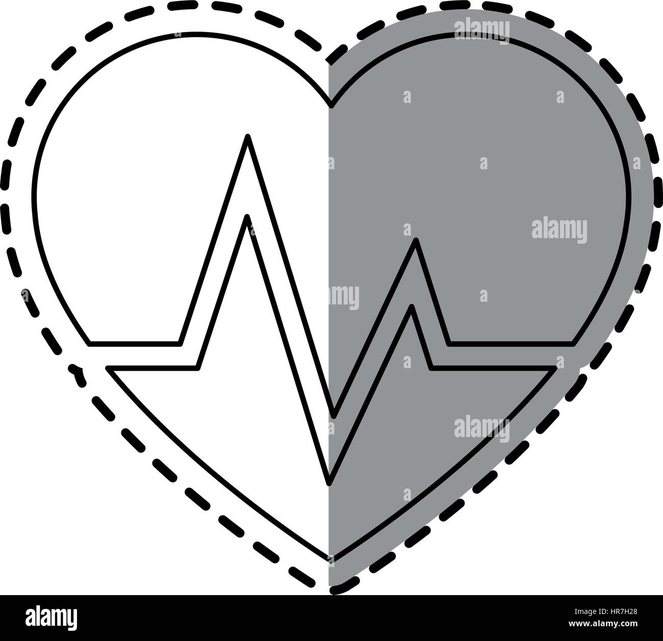 heart cardiogram icon image Stock Vector Image & Art - Alamy