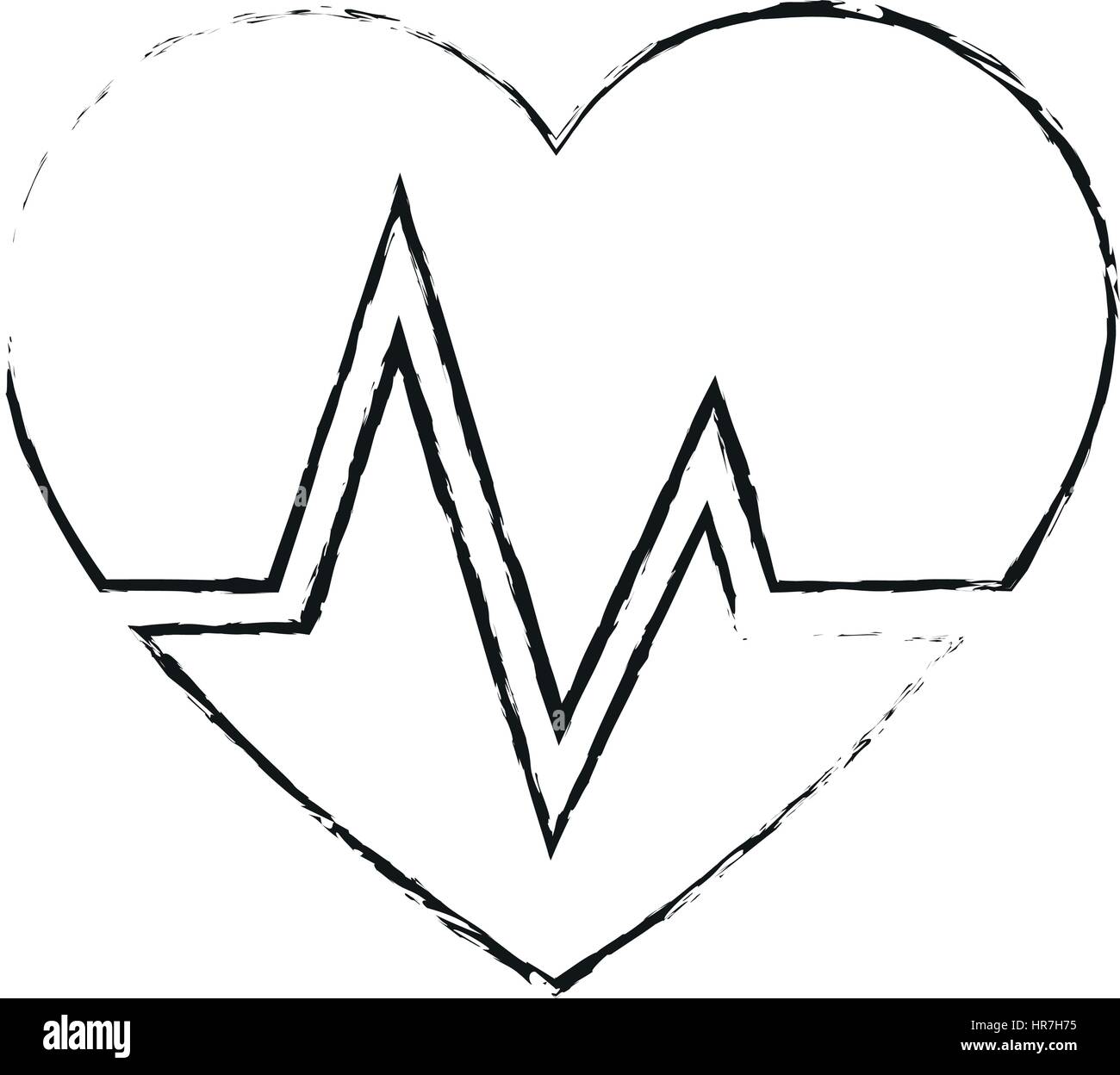 heart cardiogram icon image Stock Vector Image & Art - Alamy