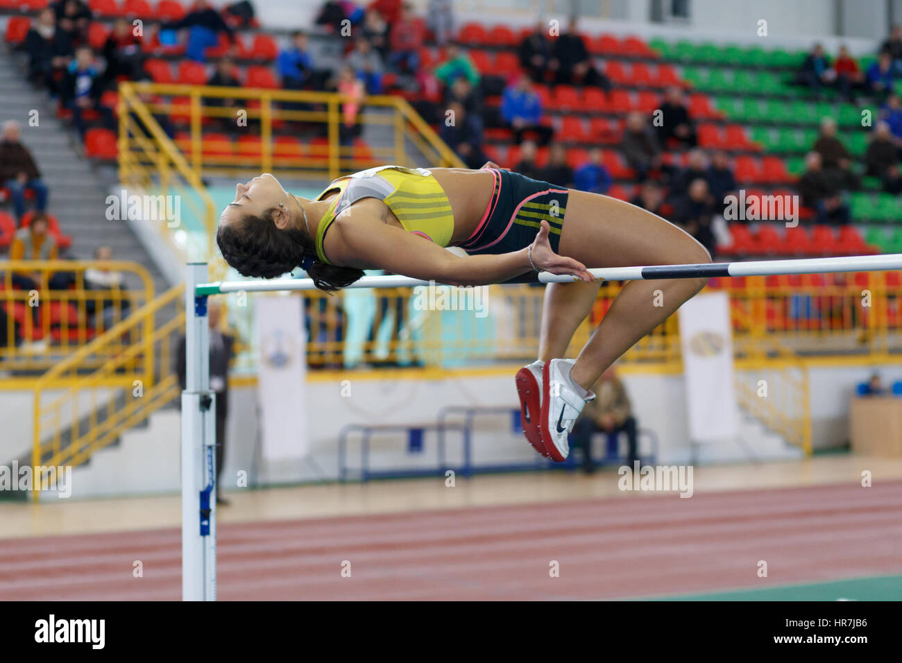 SUMY, UKRAINE FEBRUARY 17, 2017 Rimma Hordiienko champion in