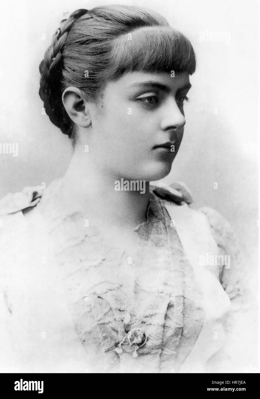 BARONESS MARIE von VETSERA (1871-1889) mistress of Crown Prince Rudolf of Austria about 1887 Stock Photo