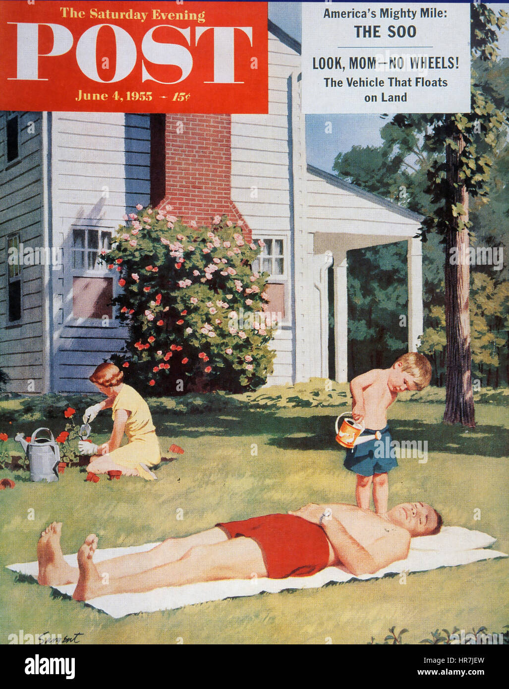 THE SATURDAY EVENING POST 4 June 1955 Stock Photo - Alamy