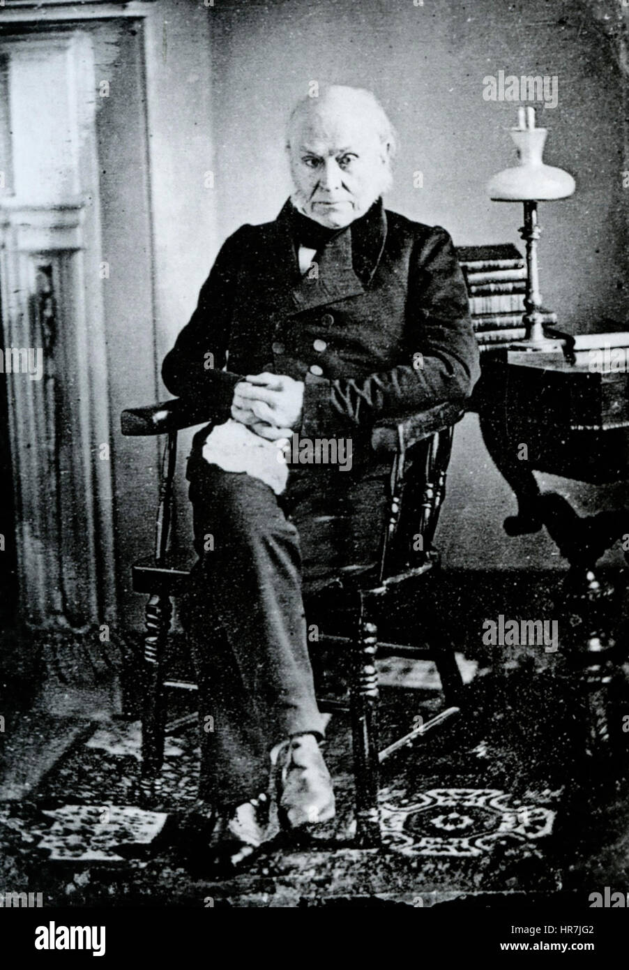 JOHN QUINCY ADAMS (1767-1848) 6th President of the United States in an 1843 photo Stock Photo