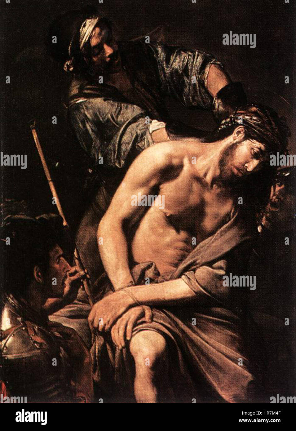 Valentin de Boulogne, Crowning with Thorns Stock Photo