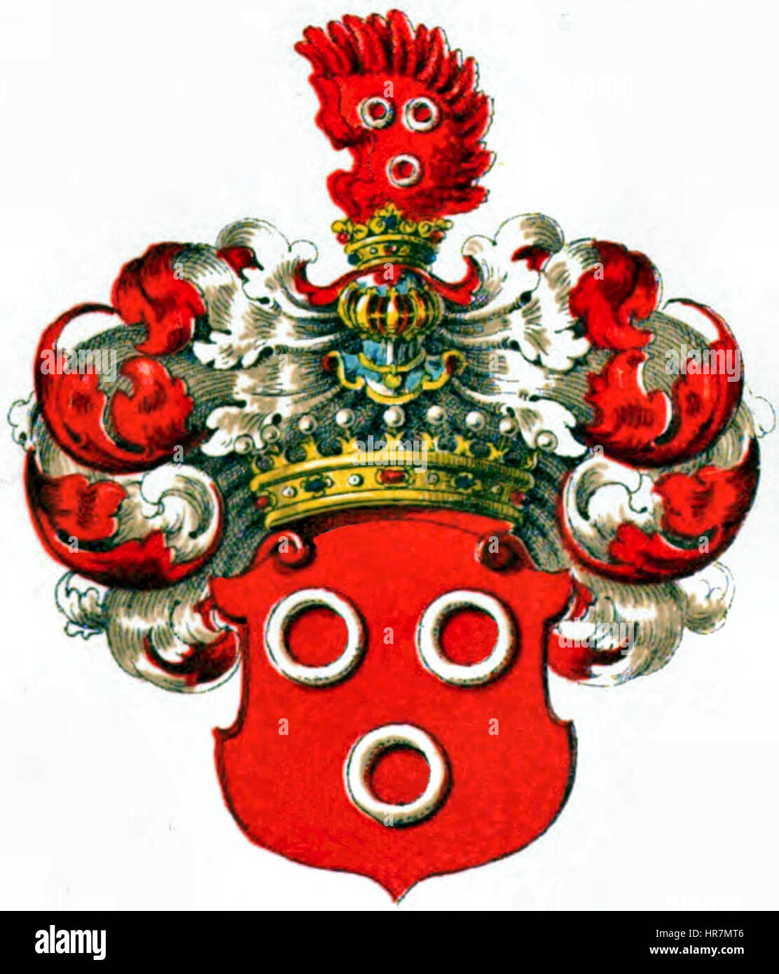 Wappen der Grafen von Neipperg 1726 Stock Photo