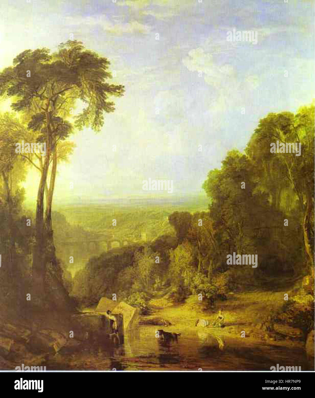 William Turner - Crossing the Brook Stock Photo - Alamy