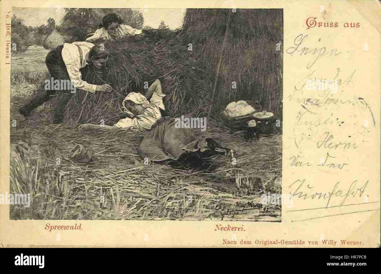 Spreewald, Postkarte, 1902h Stock Photo