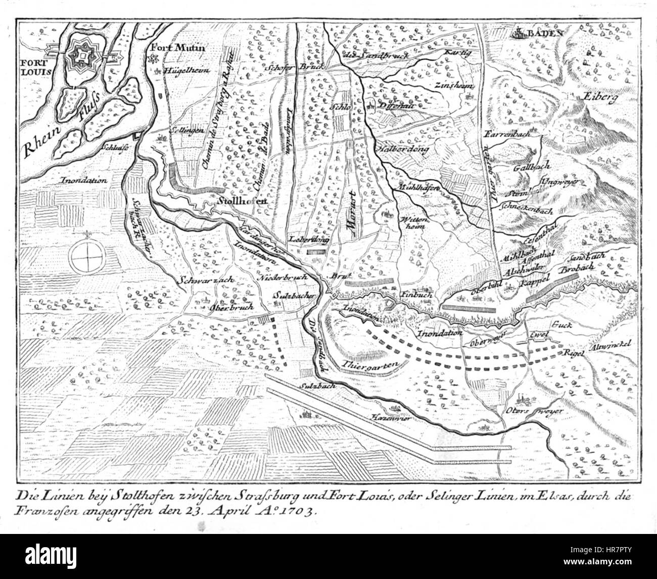 Stollhofener Linie Bodenehr Stock Photo
