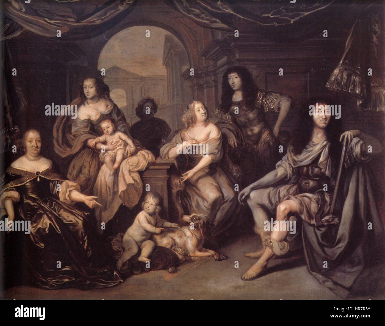 The French Royal Family in circa 1663 by Jacob van Loo Stock Photo - Alamy