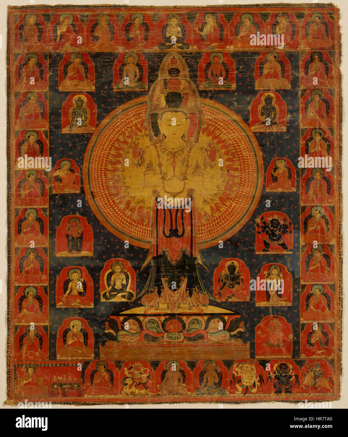 thousand armed chenresi a cosmic form of the bodhisattva stock cosmic form