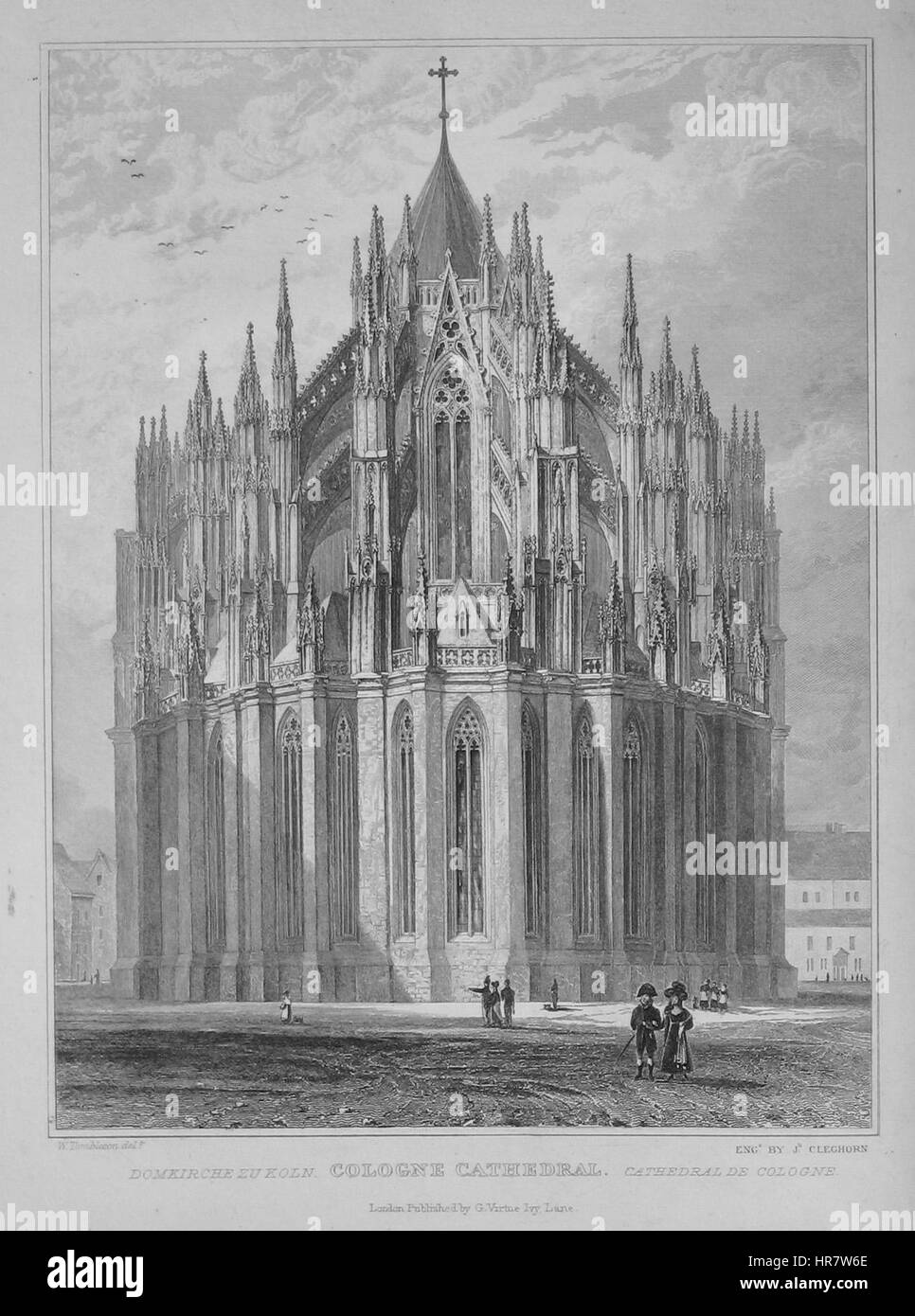 Cologne cathedral exterior Black and White Stock Photos & Images - Alamy