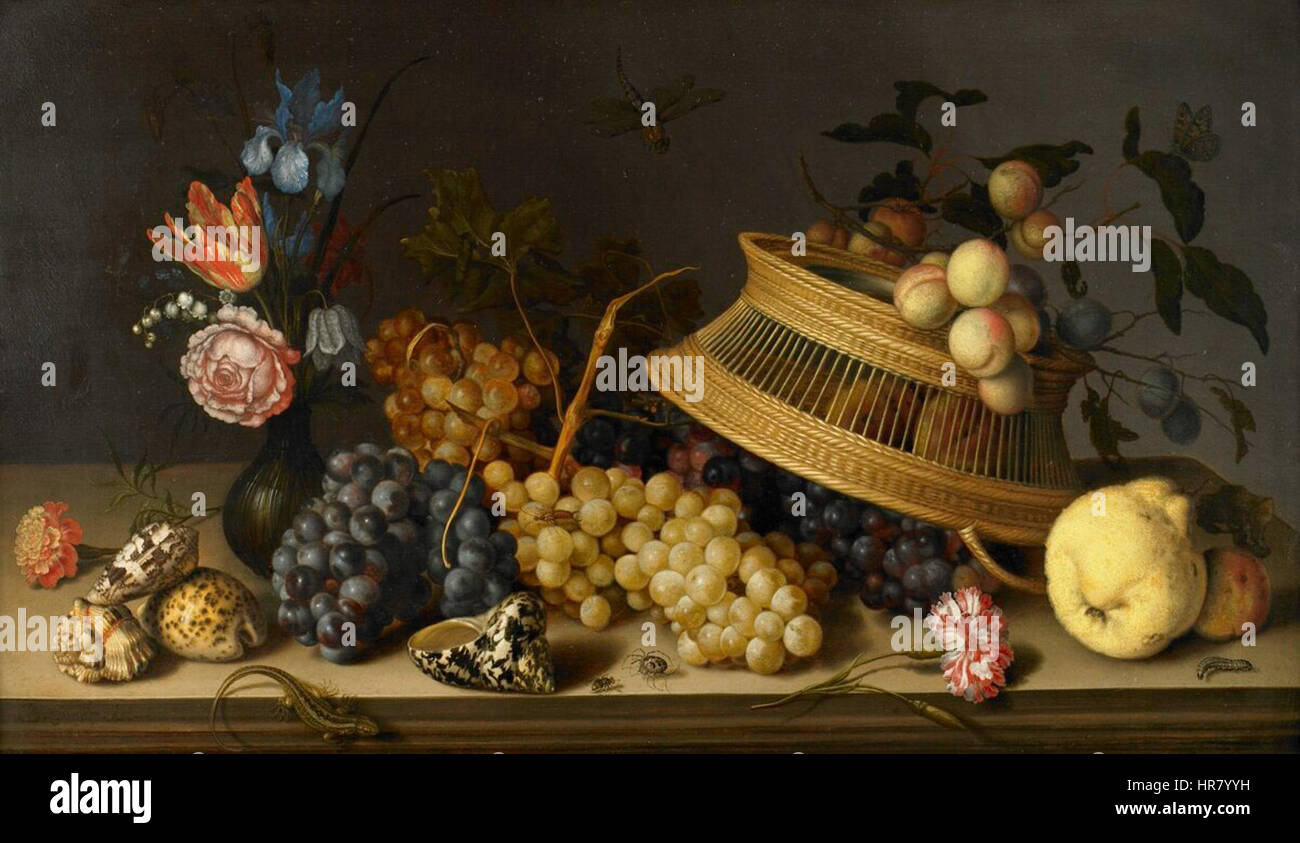 Still life with flowers and fruit hi-res stock photography and images ...