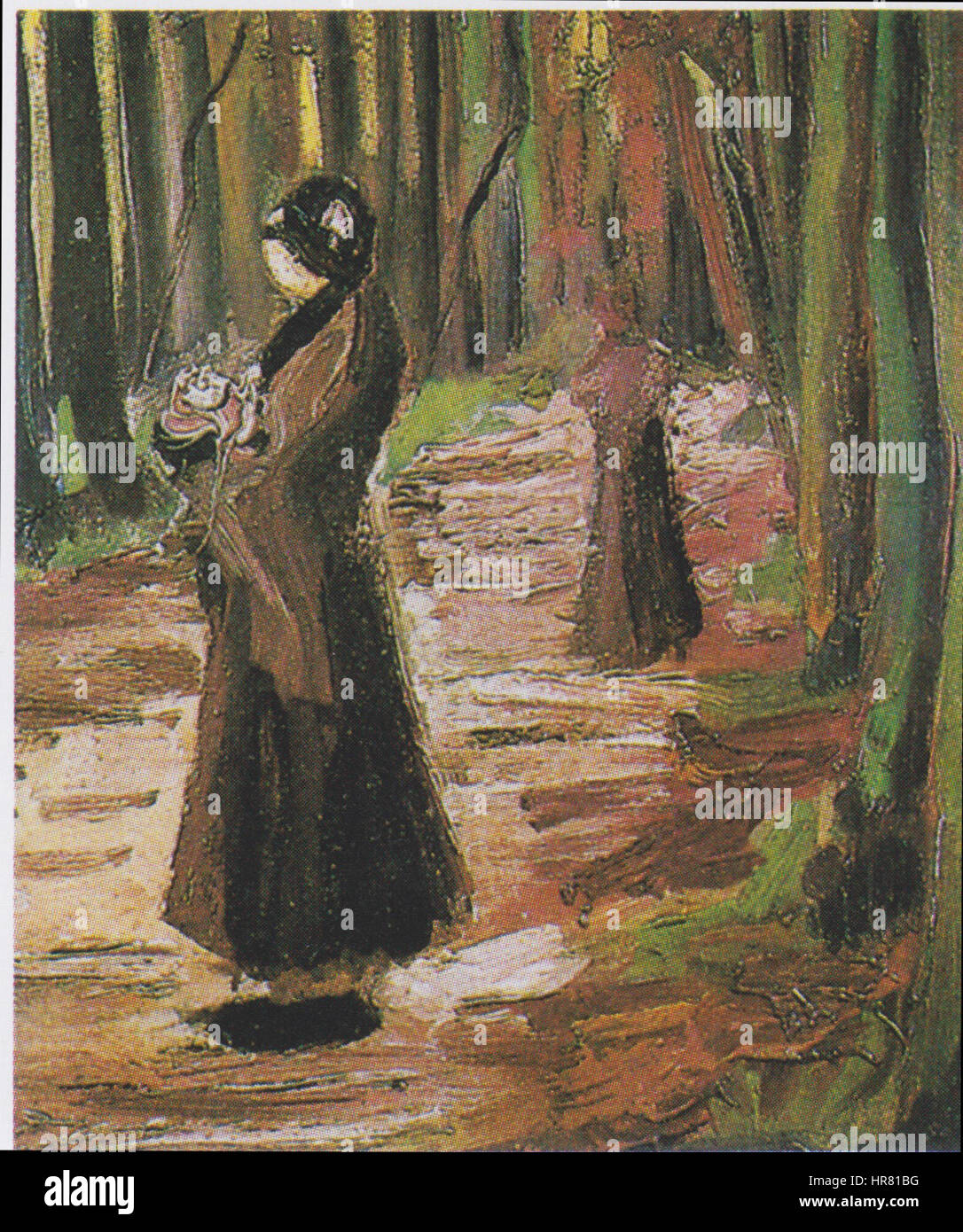 Van Gogh - Zwei Frauen im Wald Stock Photo