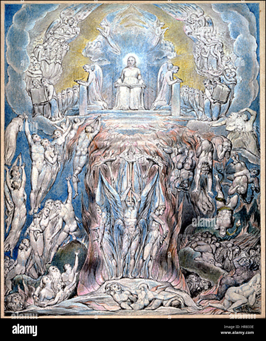 William Blake The Day of Judgment Stock Photo Alamy