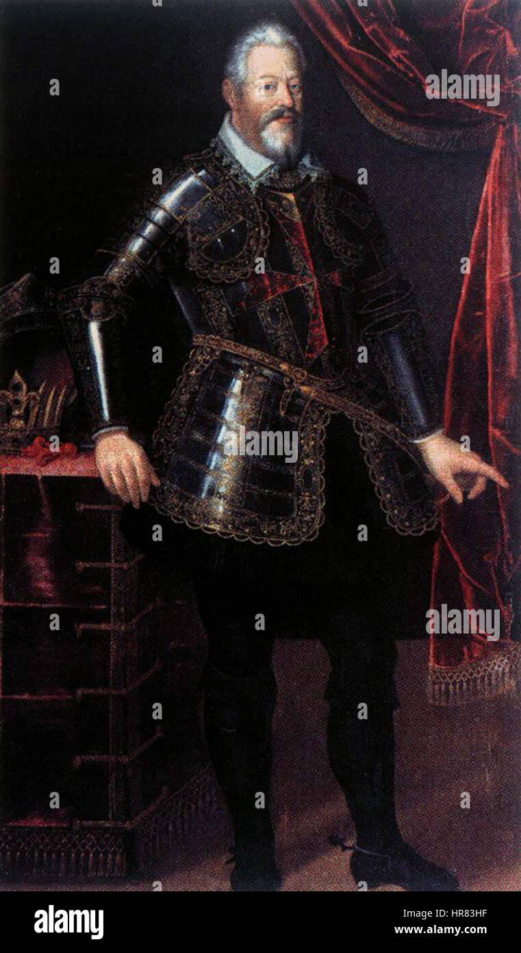 Unknown painter - Ferdinando I de' Medici Dressed as Gran Maestro of the Order of St Stephen - WGA23959 Stock Photo