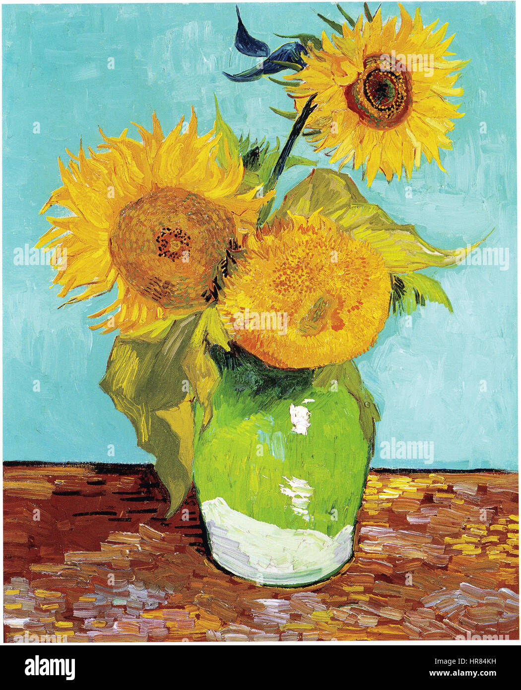 Vincent Van Gogh Three Sunflowers F453 Stock Photo Alamy
