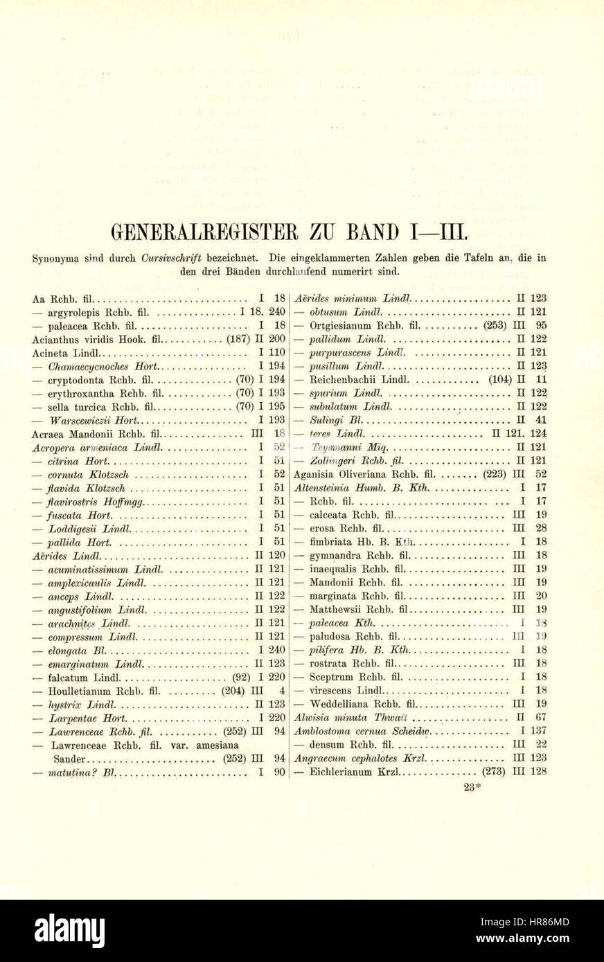 Xenia III - Generalregister zu Band I-III - Seite 175 Stock Photo