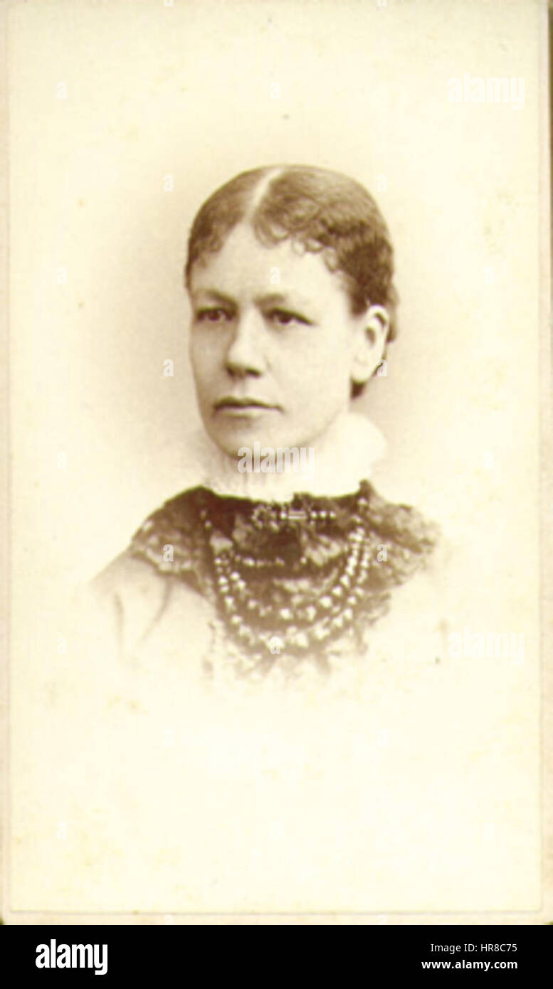 Woman by Hardy of Boston 19thc Stock Photo