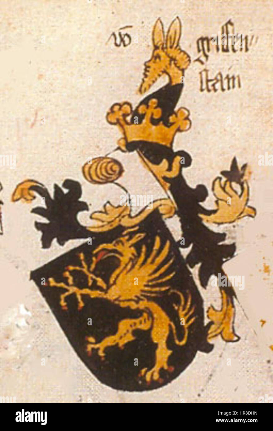 XIngeram Codex 134b-griffenstain Stock Photo