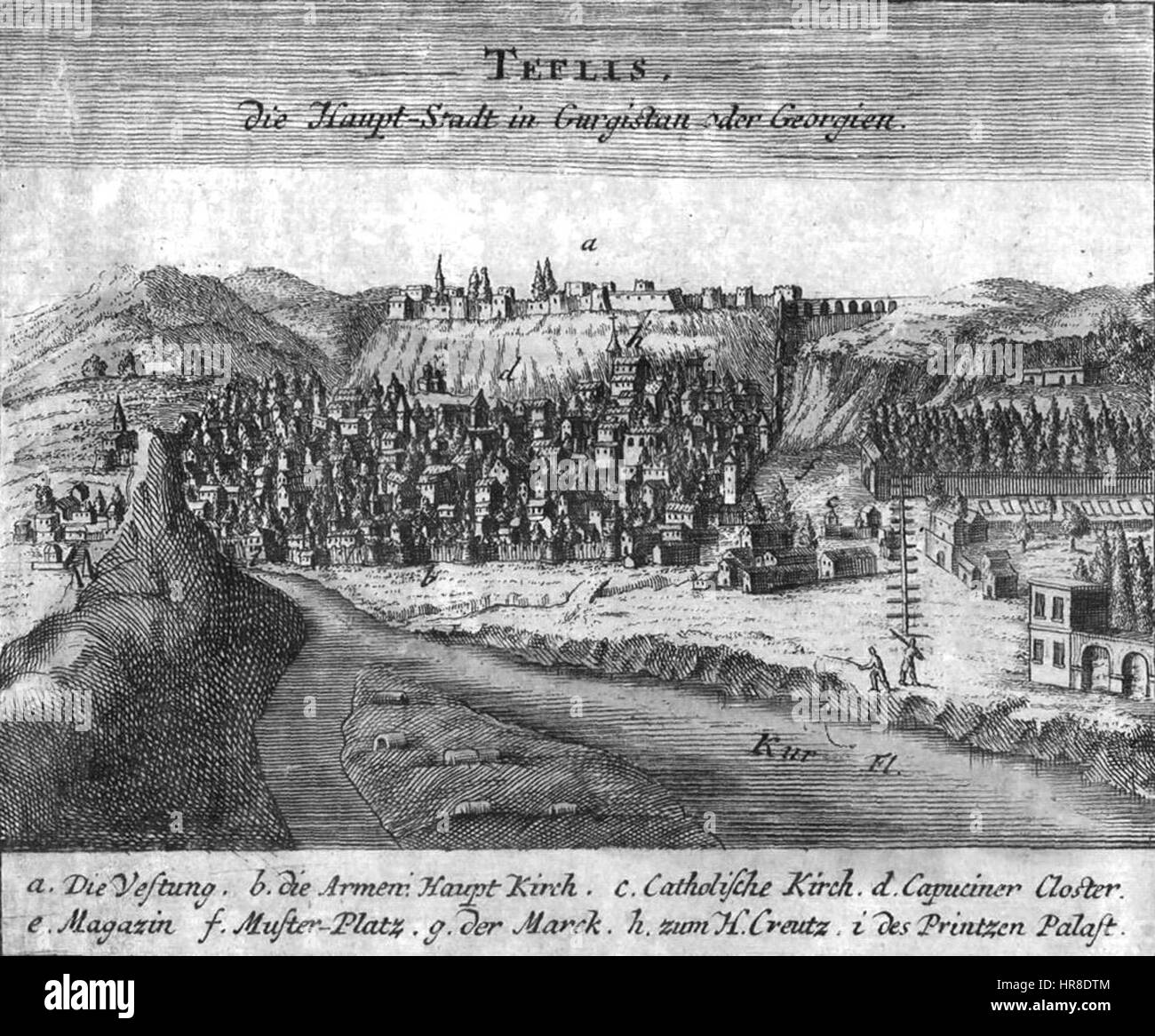 This 1734 Map By Johann Baptist Homann Represents Tiflis now Tbilisi this-1734-map-by-johann-baptist-homann-represents-tiflis-now-tbilisi