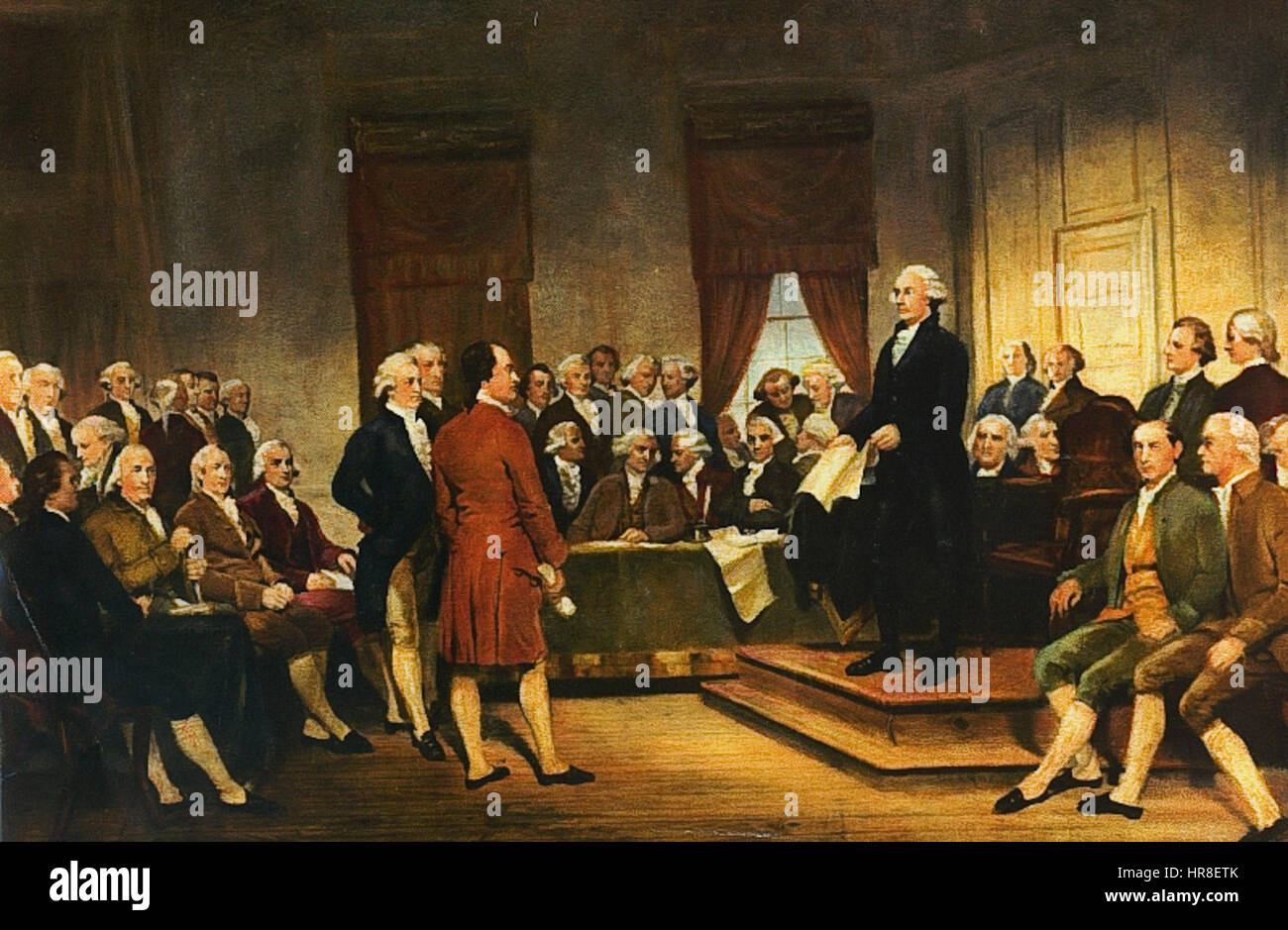 Washington Constitutional Convention 1787 - Stock Image