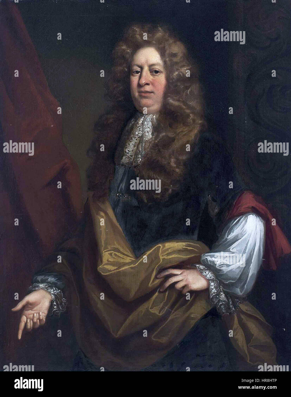 William Hussey (1642-1691), attributed to John Riley Stock Photo