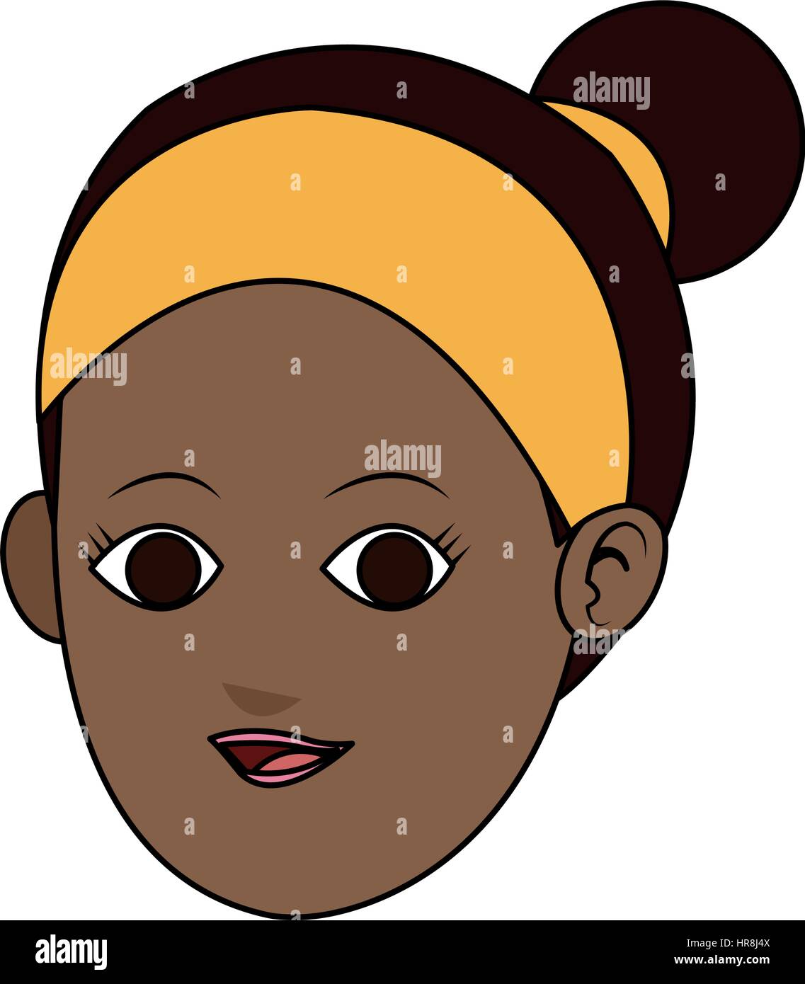 pretty young woman icon image Stock Vector Image & Art - Alamy