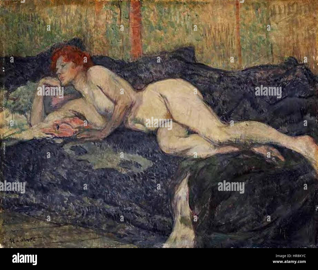 Toulouse Lautrec Femme nue etendue sur un divan Stock Photo