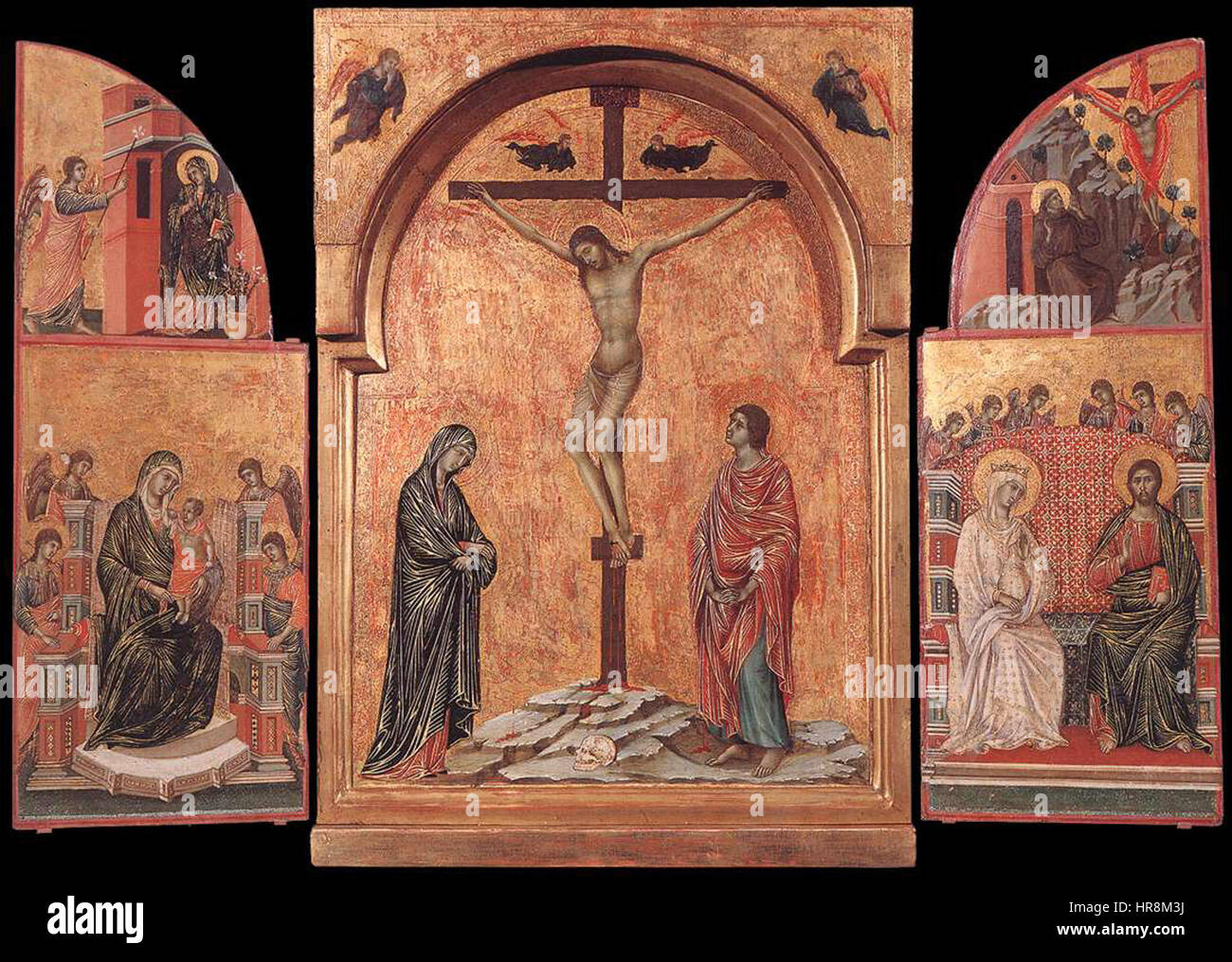 Triptych (1305-08); Duccio di Buoninsegna Stock Photo