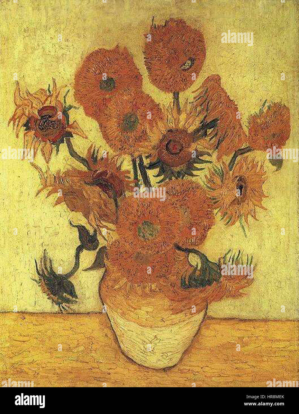 Van Gogh Vase with Fifteen Sunflowers Stock Photo Alamy