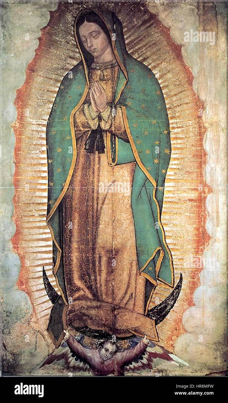 Virgen de Guadalupe 1531 Stock Photo - Alamy