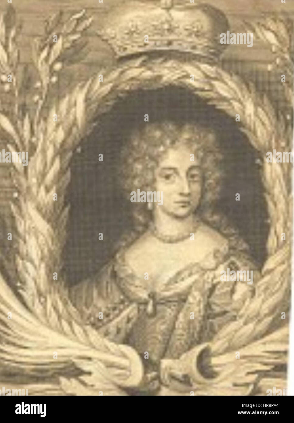 Sophia Amalia of Nassau-Siegen, duchess of Courland Stock Photo