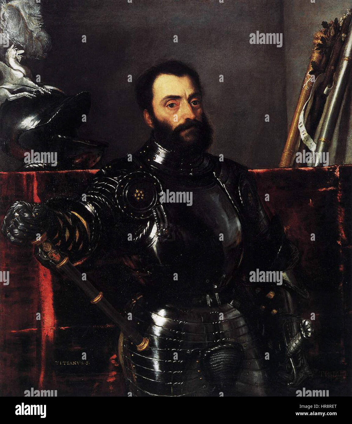 Titian - Portrait of Francesco Maria della Rovere, Duke of Urbino - WGA22982 Stock Photo